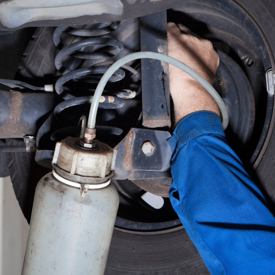 bentley brake fluid change