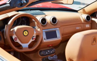 Ferrari California leather interior